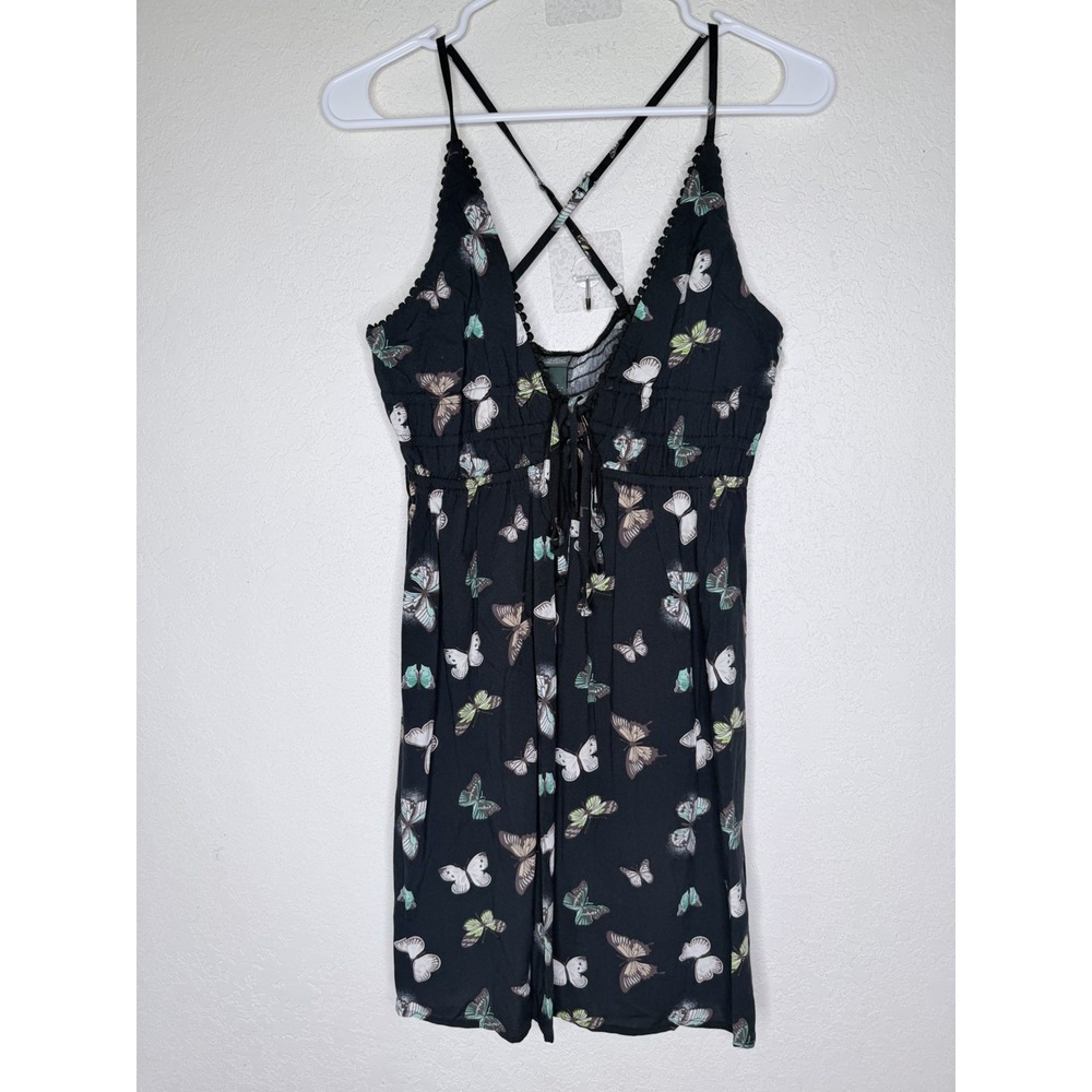 Wild Fable Butterfly‎ Dress S Black Babydoll Whimsy Fairy Soft Girl NWT